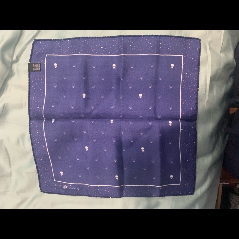 Stone Rose Pocket Square 100% Silk